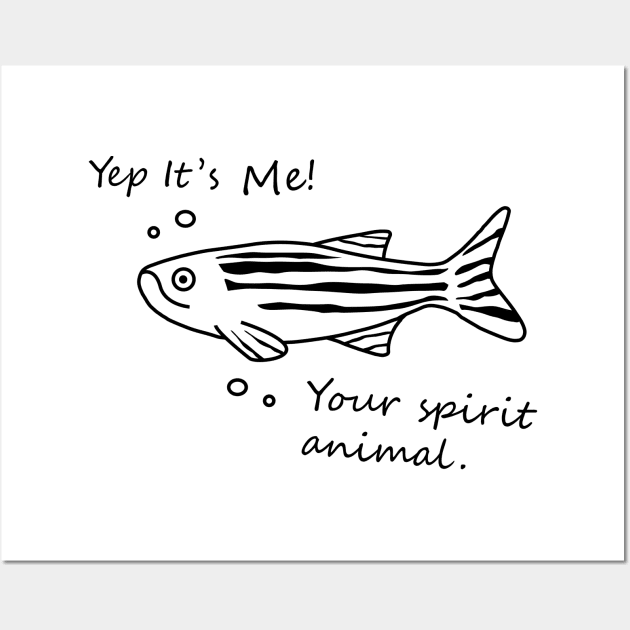 Zebrafish - Spirit animal Wall Art by olivergraham